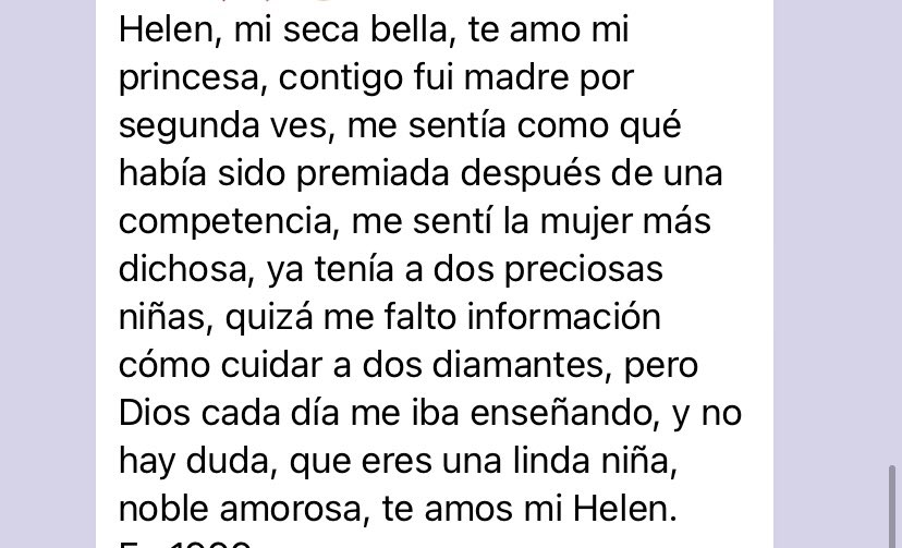 HelenSagas's tweet photo. El mensaje de mi mamá por el día del amor ❤️‍🩹 https://t.co/TQq09YoLXt
