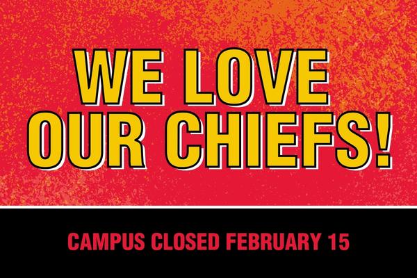 We love our <a href="/Chiefs/">Kansas City Chiefs</a> and are proud to be their summer training camp home! So that our students, faculty and staff can participate in the celebration if they wish, Missouri Western will be closed Wednesday, February 15. Go Chiefs, and Go #Griffs!