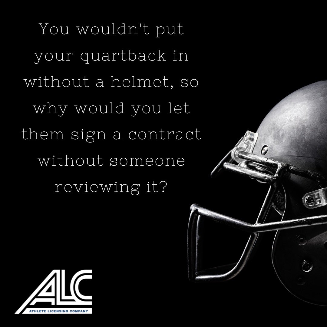 Let us help! 

#nil #nameimagelikeness #alc #athletelicensingcompany #collegeathletes #contracts #ncaa