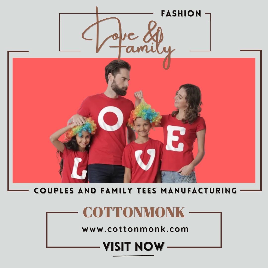 abinaya545's tweet image. Looking for the perfect way to show your love for your family? Check out our collection of couples and family tees! cottonmonk.com

#cottonmonk #couplestees #familytees #matchingtees #customtees #personalizedtees
#screenprinting #embroidery #vinylprinting #heatpress