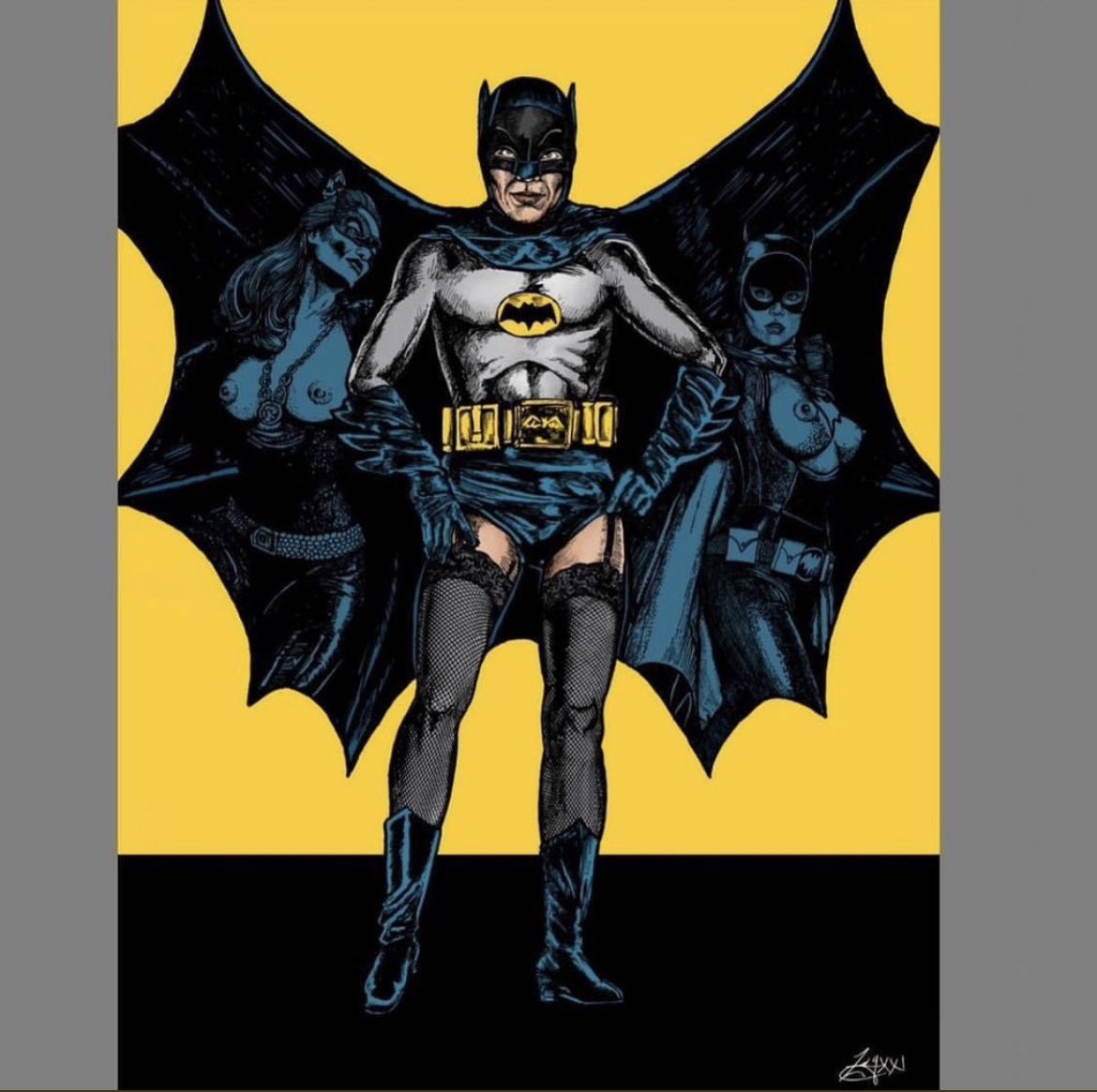 I’ll have you know - I was drawing #BatMan in ladies #undergarments before it was cool. 
.
#comic #comics #TheFlashMovie #batbra #bra #dc #DCU @JamesGunn #benafleck #comix #movies #superheromovie @DCComics @CBR