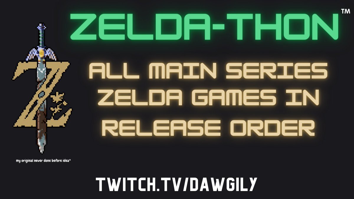 Dawgily's tweet photo. Today is a historic day. I will be playing Zelda on Twitch. This has never been done before and it is my idea, don't take it https://t.co/34FiB6UFs3