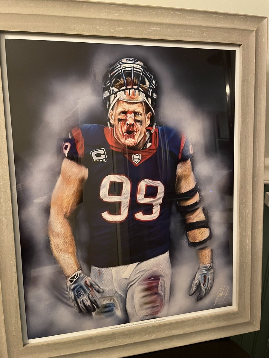 How do you know it’s true love?? My favorite person gives me a print of my favorite athlete! I love this <a href="/JJWatt/">JJ Watt</a> print! Best Valentine’s Day gift ever!!