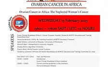DocMeetings_Oncology (@docmeetingsonco) on Twitter photo Ovarian Cancer in Africa: The Neglected Women's Cancer
<a href="/AORTIC_AFRICA/">AORTIC</a> - AORTIC/OAREC
2/15/23, 3:00 PM GMT+2
Susan Citonje Msadabwe-Chikuni
Verna Vanderpuye
Rahel Ghebre
Khalid El Bairi
@KhadijaWarfa 
Francis Reid
Cesaltina Lorenzoni
docmeetings.com/events/83bf35c… Ovarian Cancer in Africa: The Neglected Women's Cancer
<a href="/AORTIC_AFRICA/">AORTIC</a> - AORTIC/OAREC
2/15/23, 3:00 PM GMT+2
Susan Citonje Msadabwe-Chikuni
Verna Vanderpuye
Rahel Ghebre
Khalid El Bairi
@KhadijaWarfa 
Francis Reid
Cesaltina Lorenzoni
docmeetings.com/events/83bf35c…
