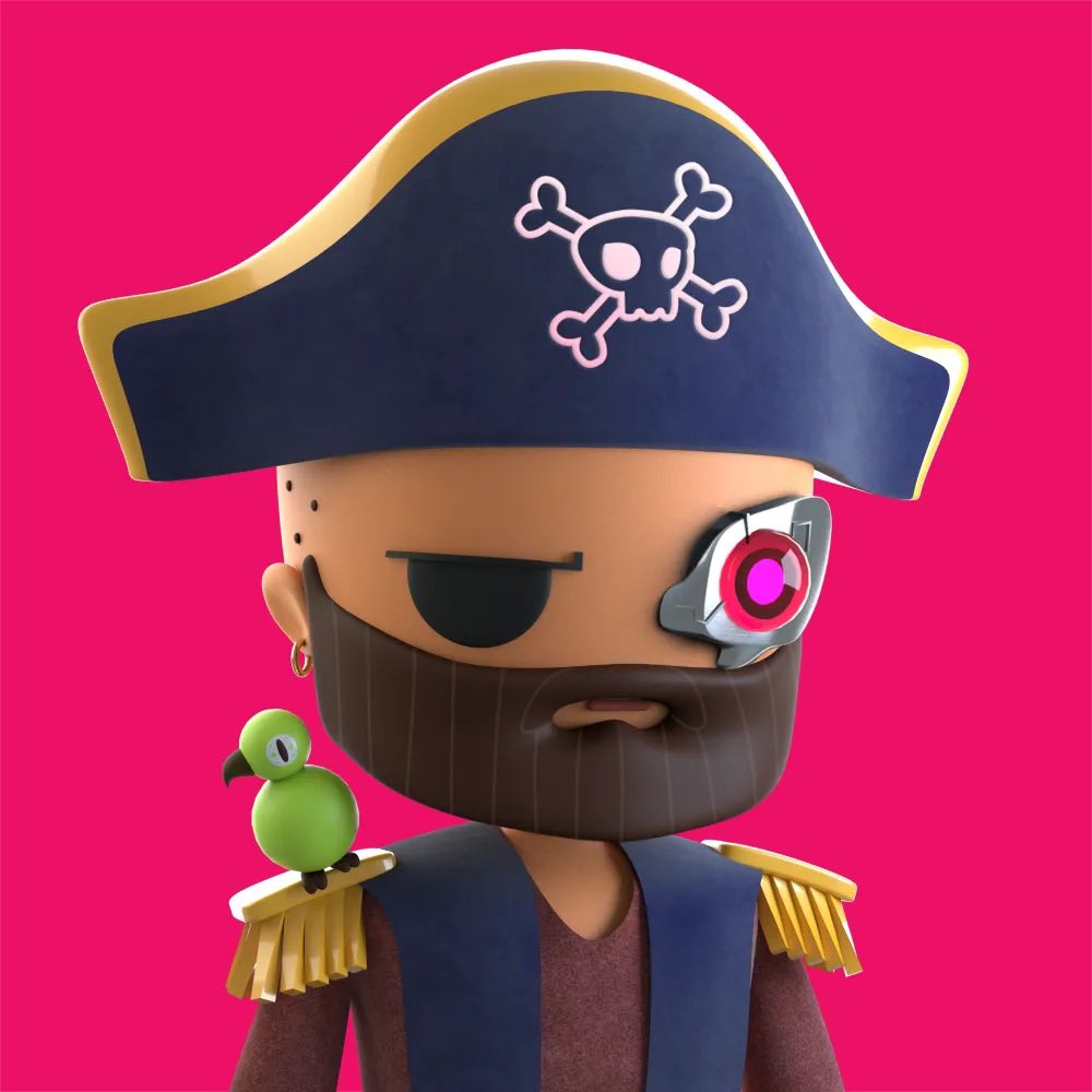 PiratesMeta's tweet photo. Just burned one of the rarest Pirates in the entire collection and inscribed it on bitcoin for eternity. Some will say this was a terrible mistake but I believe that over a multi-year time horizon, this will be the greatest decision I have ever made. https://t.co/yC6ZZkUZDx