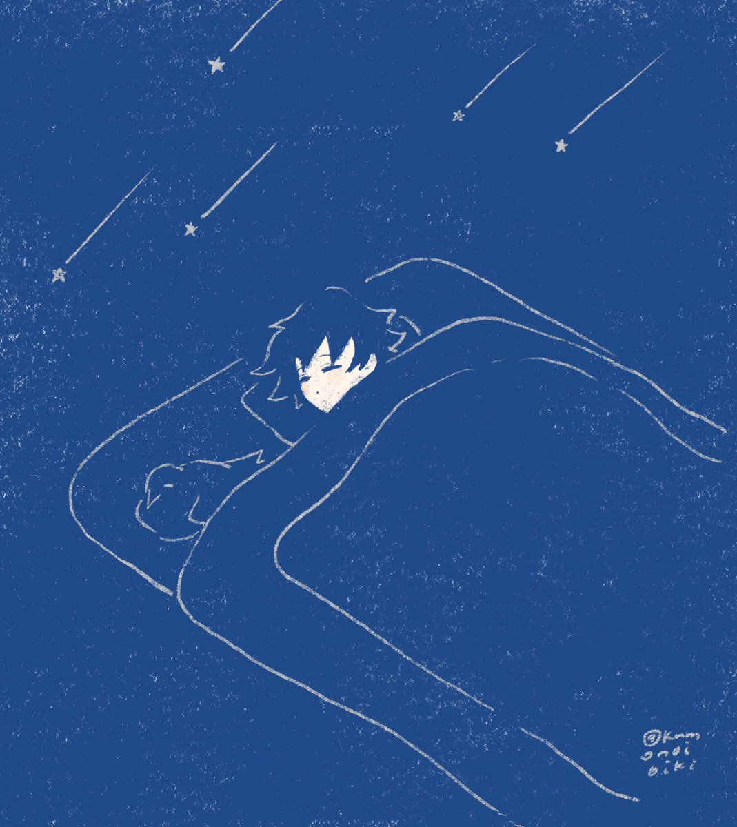 「夜に眠る 」|若のイラスト