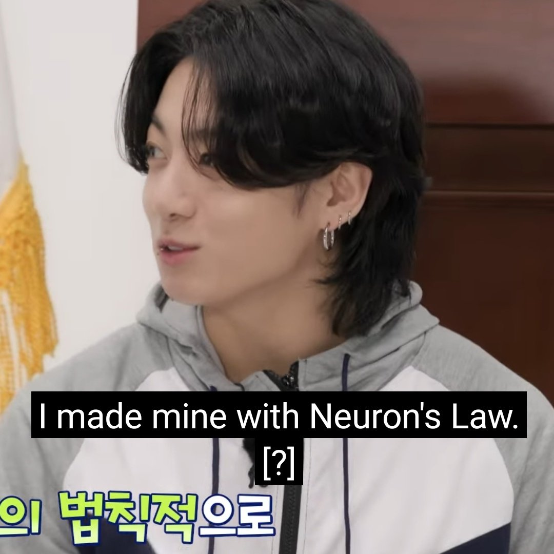 ririkv_'s tweet photo. idk what's newton's law, i only know neuron's law 🤩🤩🤩 https://t.co/5Ht9jBXDBD