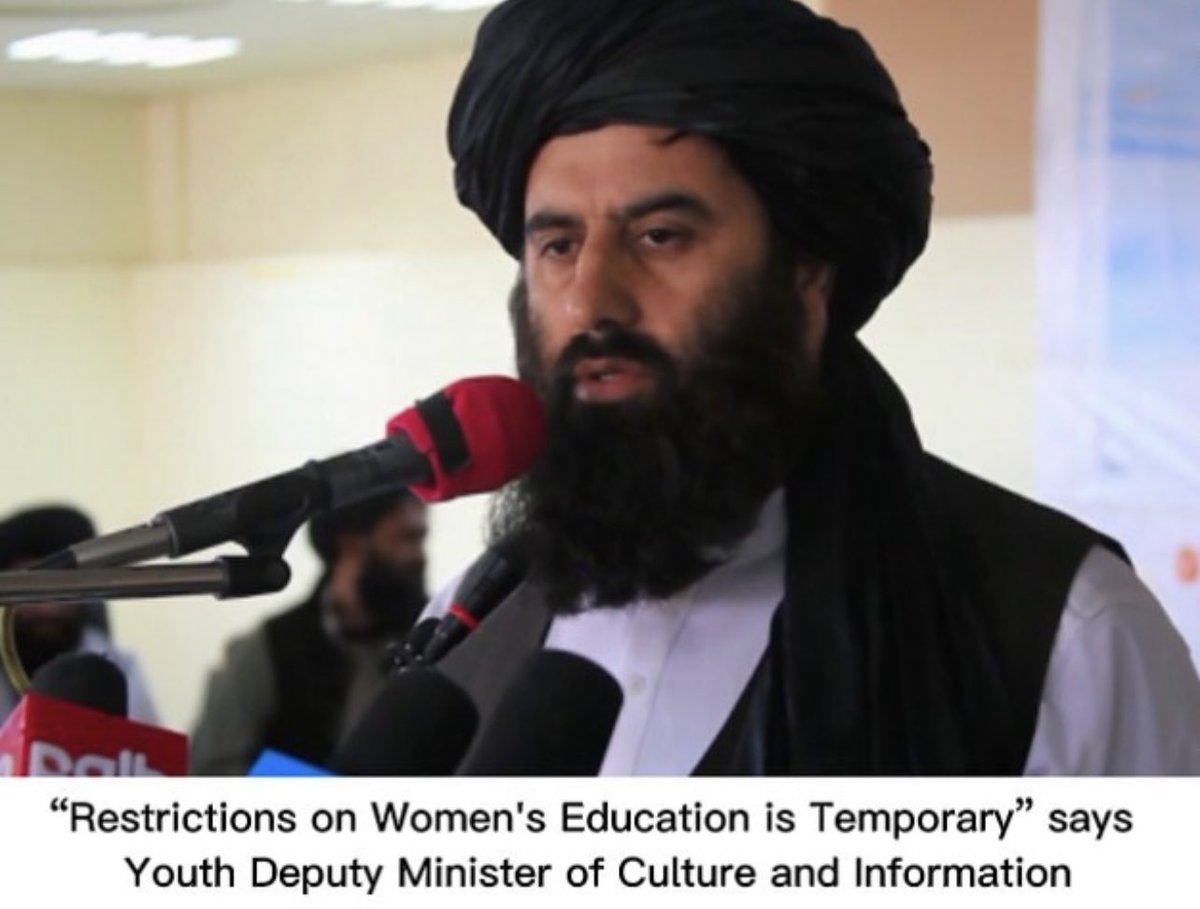 DEFINITION OF tem·po·rar·y/temporary:
lasting for only a limited period of time; not permanent. #WomensEducation #Afghanistan #Afghanistanwomen #AfghanFiles #Afghans #Afghanwomen #education #temporary