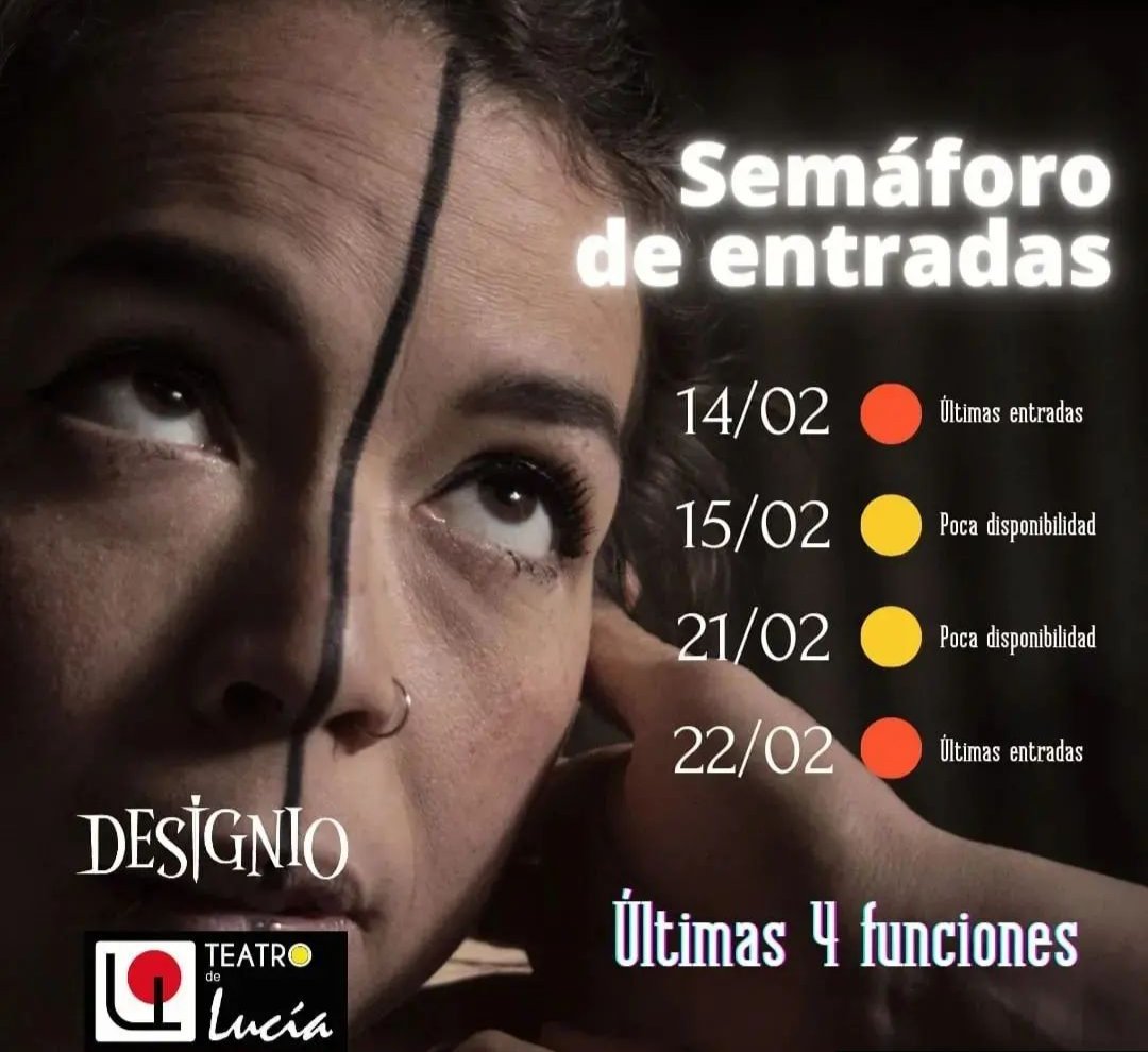 TeatrodeLucia's tweet photo. Últimas 4 funciones!
Martes y miércoles a las 8:00pm.
Entradas en @joinnus y en nuestro teatro 1 hora antes de cada función.
#designio escrita y dirigida por #geanpooluceda https://t.co/ZYZfajayAI