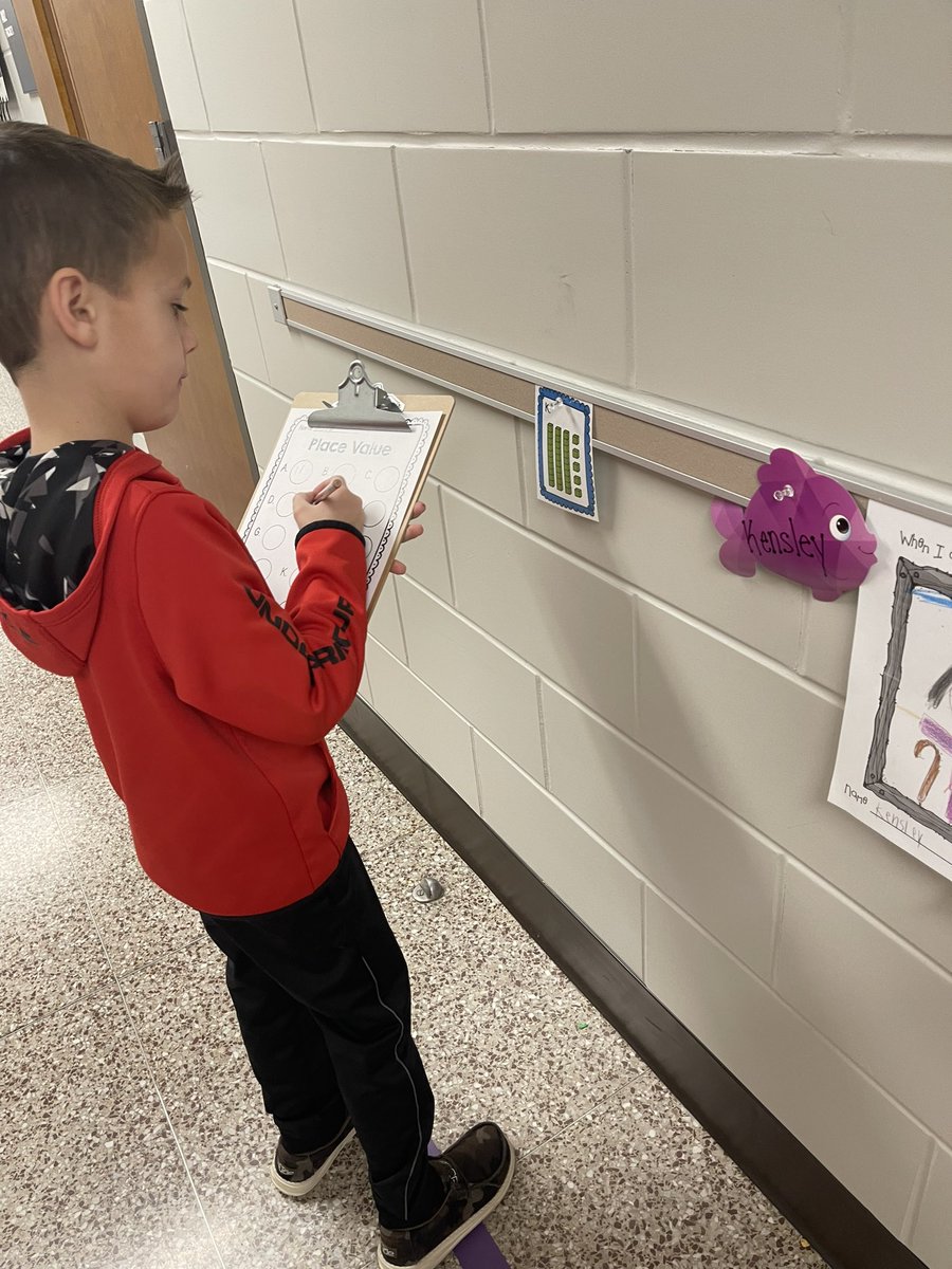 KSin1st's tweet photo. Place value scavenger hunt. I Love the energy this class brings to learning! https://t.co/FCRRoiz4Yd