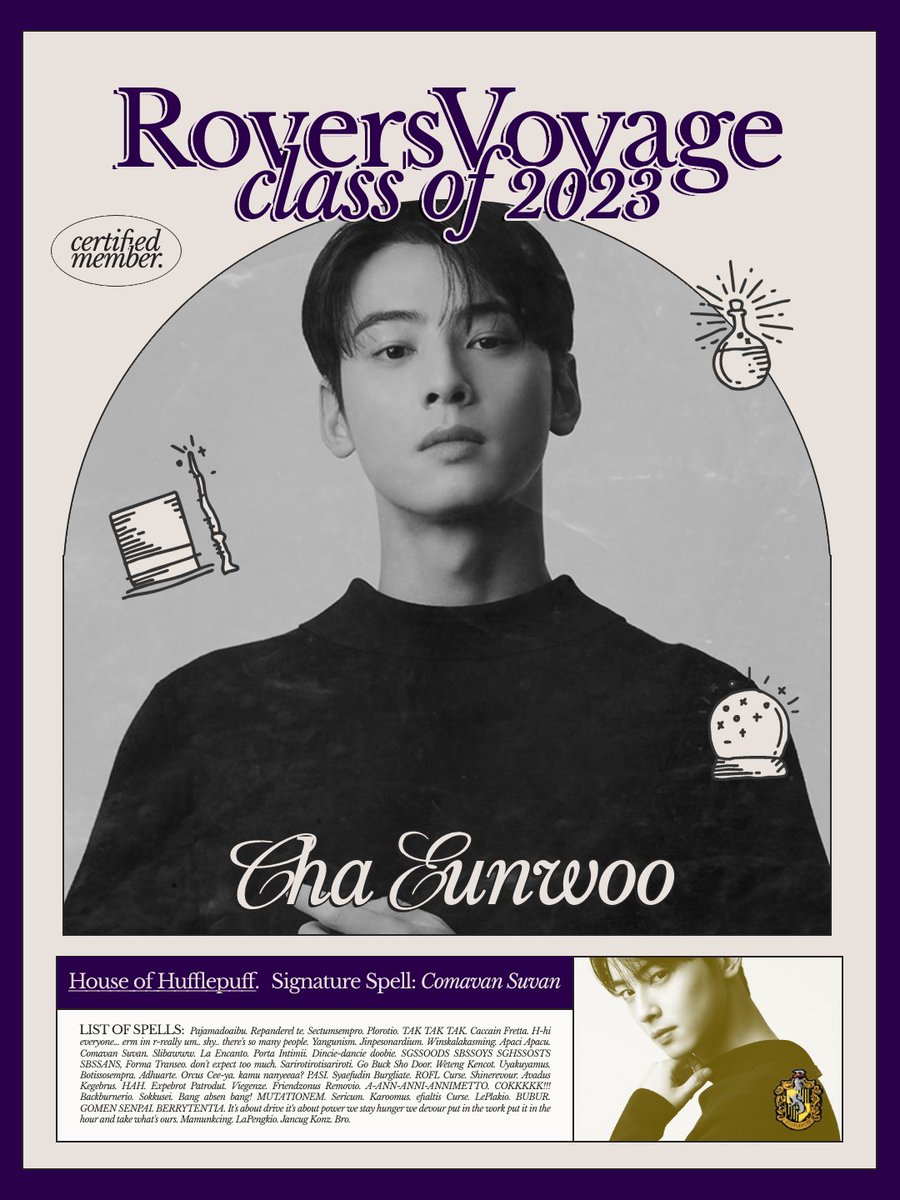 8 days of joy, love, and happiness. Through magic and adventures, I, RoverEUNWOO, one of Hufflepuff's, have learned that every little thing that I do with my favorite people really matters.

My journey as a Rover may have stopped here, but I will cherish you forever.