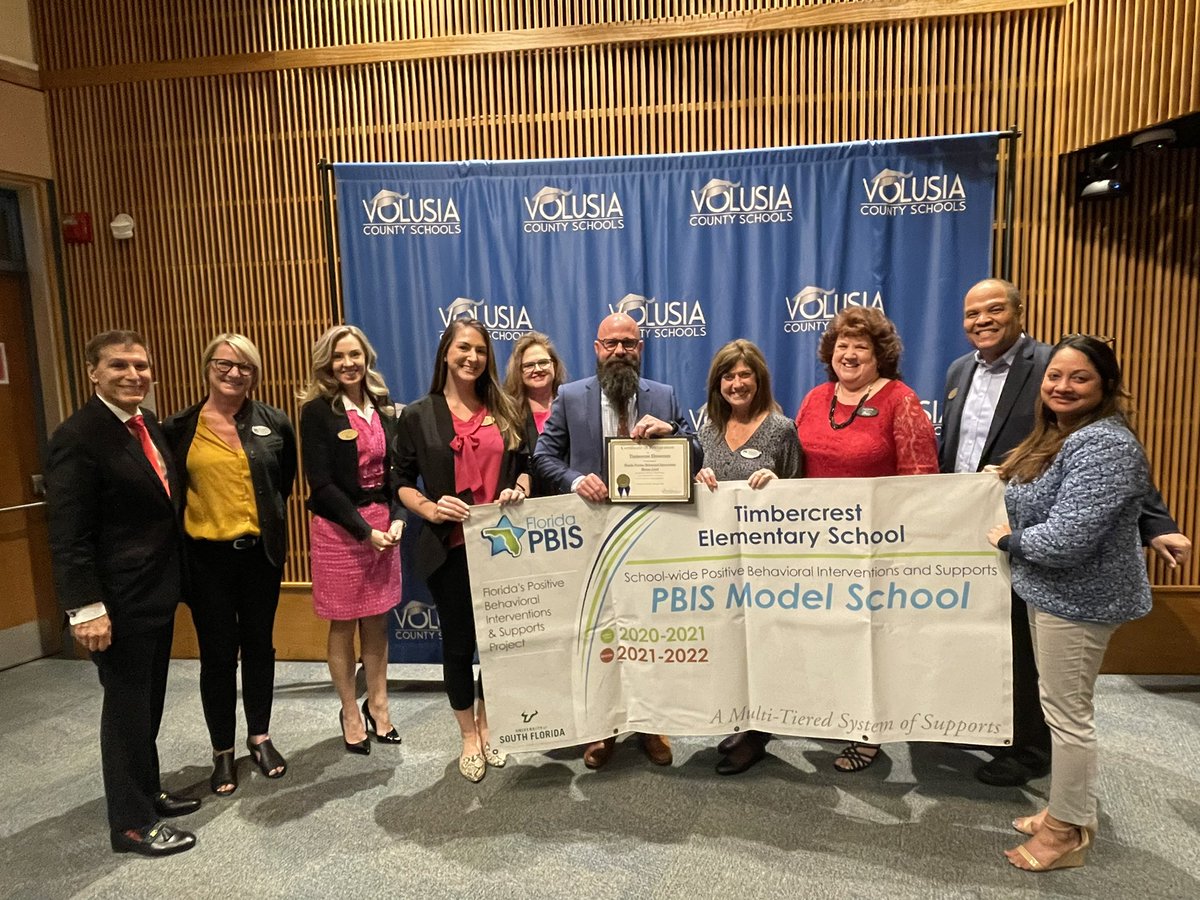 volusiaschools's tweet photo. Each school year, the @flpbis Project's Model School program identifies and recognizes schools that exemplify improved student outcomes over the last two years. Tonight we recognized @TimbercrestElem and @OCRoadrunners and celebrated their model school status! #VCSProud https://t.co/JkUdjlOZ9E