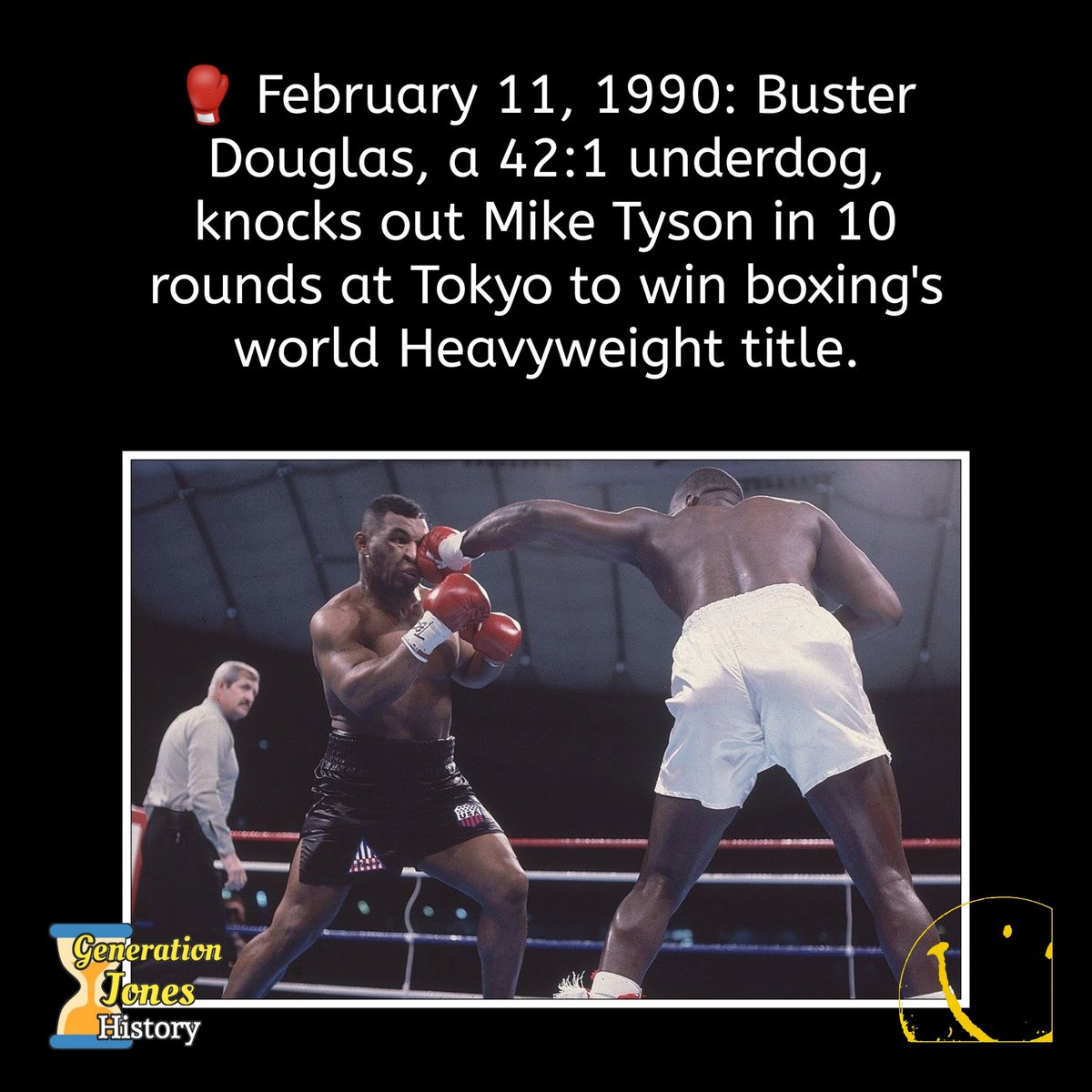 #1990s #sportshistory #boxing #busterdouglas #miketyson #worldheavyweighttitle #tokyo #history #onthisday #thisdayinhistory #generationx #todayinhistory #babyboomers #generationjones