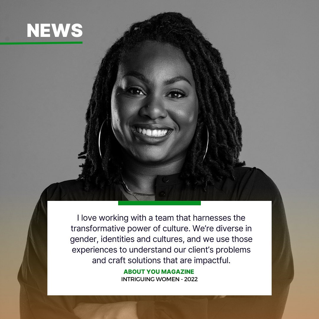 WeAreThinkRubix's tweet photo. Our very own Nia McConnell was chosen to be an Intriguing Women by @ayisaboutyou last year! Our work could not get done without this superstar on our team. https://t.co/44dB4xsrZf