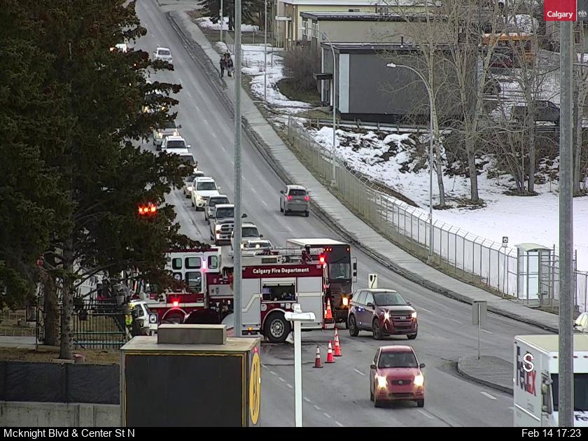 yyctransport's tweet photo. ALERT: Two vehicle incident on Centre St and Laycock Dr NE, blocking the NB right lanes.   #yyctraffic #yycroads https://t.co/3nK0jI6rHT