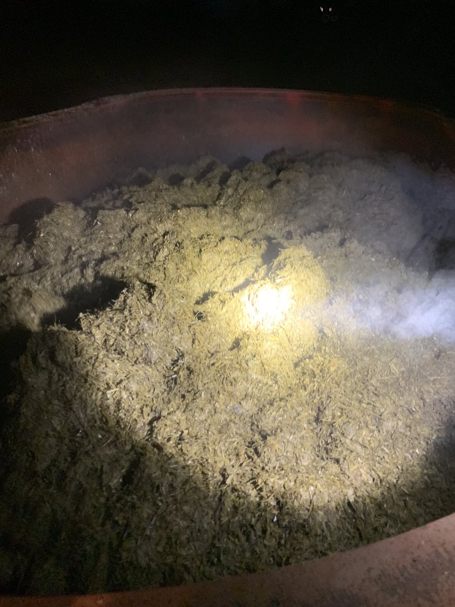 brooksangus50's tweet photo. Started something new a little while ago. We bought a used vertical mixer that we use to mix our baleage and corn silage together and then feed it out in our J bunks that we had from our dairy herd. This gives our big momma cows 130 ft of dinner table to eat from. https://t.co/ntO3rFRV13