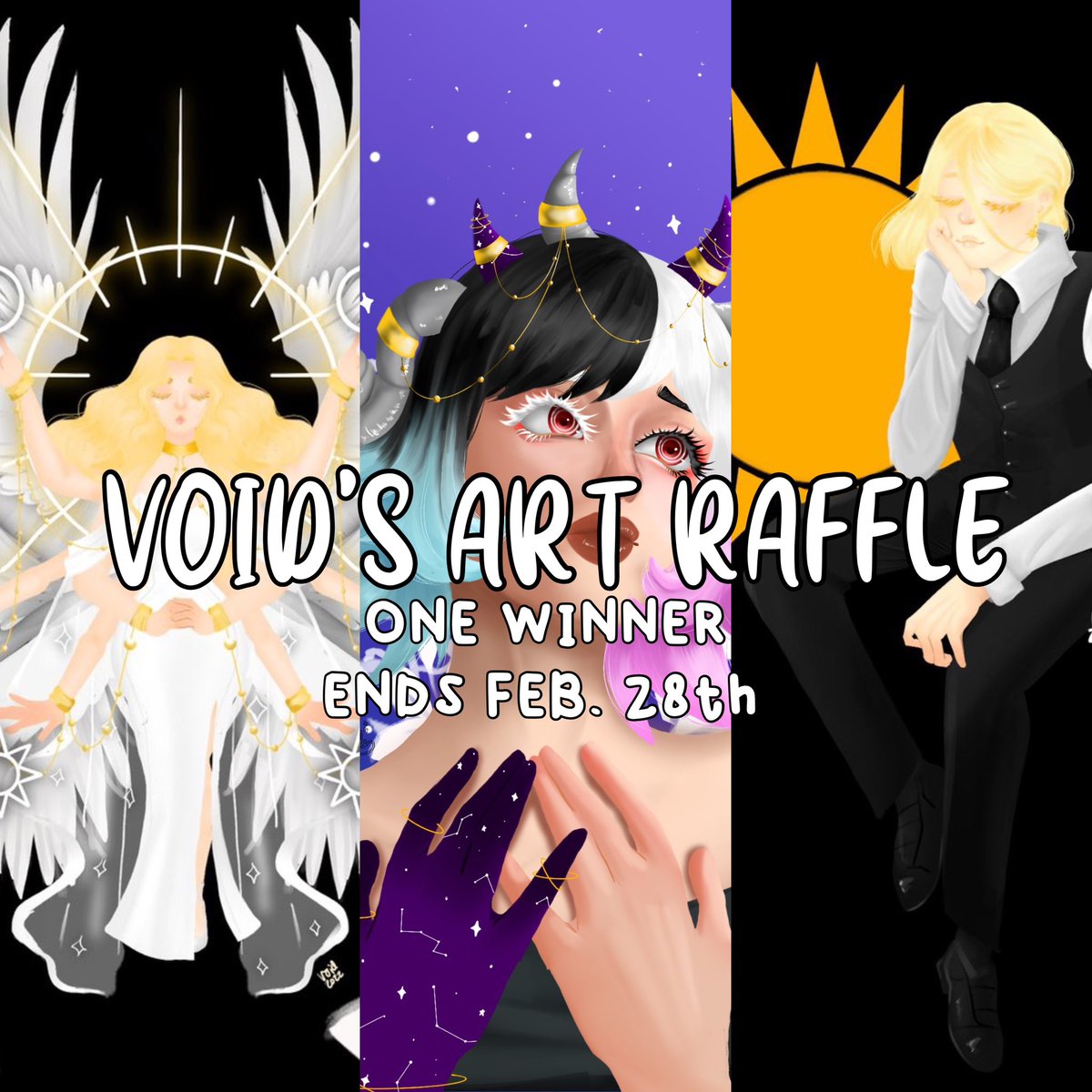 aVOlDable's tweet photo. ⋆｡°✩ ART RAFFLE TIME! ✩°｡⋆

RULES:
- must be following
-like + rt
-tag a friend :)
-have fun!!

PRIZE:
1 fully rendered drawing of whatever you want!

GOOD LUCK!! https://t.co/McYUPLJPl2