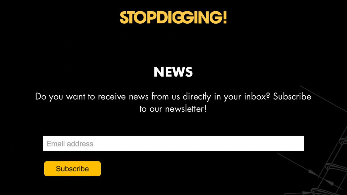 Make sure to sign up to our newsletter to never miss out on any Stopdigging News!!! 
- stopdigging.co.uk/latest-news/#s…