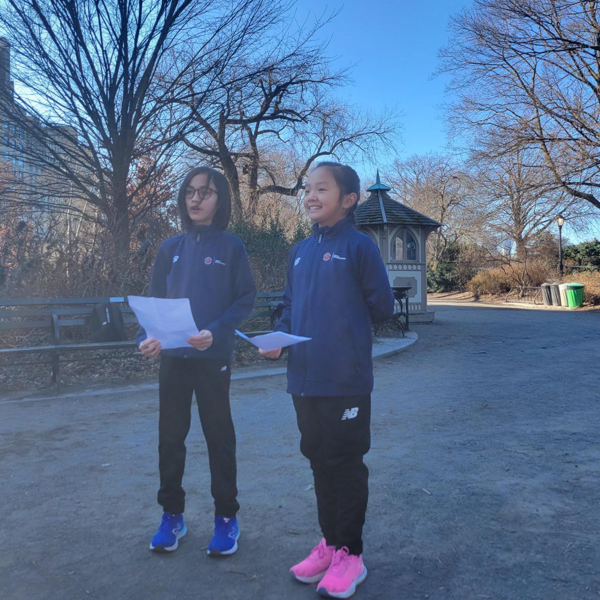 nyrr's tweet photo. Happy Valentine’s Day from our #NYRRStriders and #RisingNYRR Youth Ambassadors Wendy and Rafik!😍🫶
On behalf of the #RisingNYRR Youth Ambassadors, Wendy and Rafik distributed some cards and candy to #NYRRStriders this morning!💝 https://t.co/KylPLLjmLj