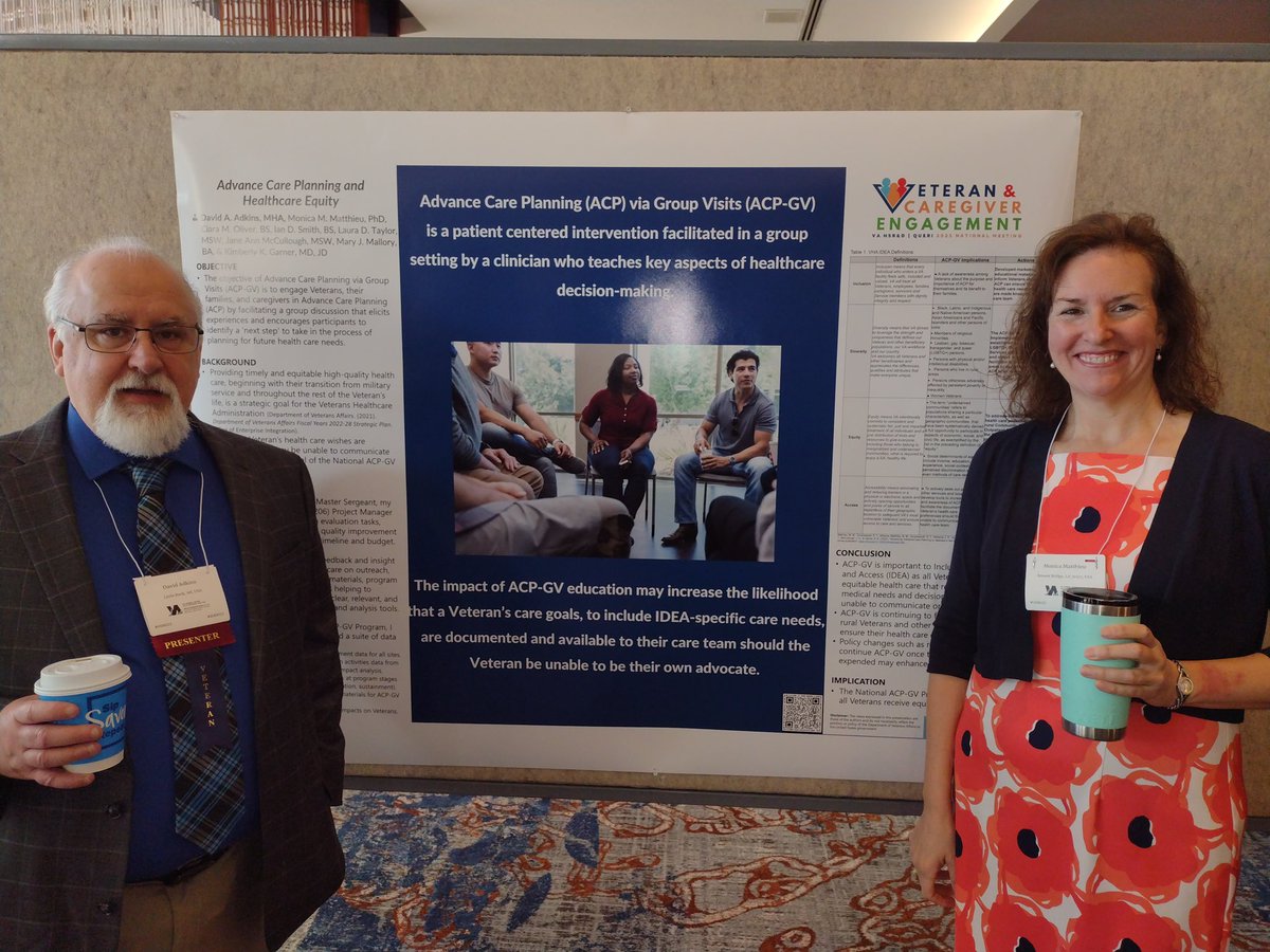 DavidAdkins901's tweet photo. I apologize for not posting this last Friday. But, I had the privilege of representing my team and other Veterans who work in VA research at the 2023 HSR&amp;D/BH-QUERI Conference. It is an honor to continue to serve and take care of my fellow Vets. #BH-QUERI #HSR&amp;D https://t.co/2L4PAqsF69