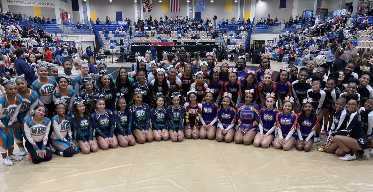 Representing Charles County at 2023 Winter Cheerleading STATES
1A - McDonough &amp; Lackey💜💙
2A - Westlake🧡
3A - St. Charles💚
4A - North Point❤️
#CharlesCountyCheer
<a href="/CCPS/">Charles County Public Schools</a> <a href="/StCharlesHS/">St Charles High School</a> <a href="/StCharles_sga/">Spartan SGA</a> @SchsSathletics