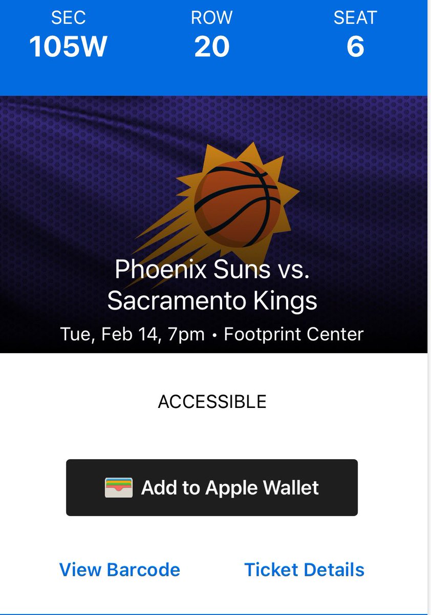 juliooo3k's tweet photo. short notice but selling two tix to the Suns game tonight for my bro. $200 for both. DM if interested. https://t.co/E7rChQwF6u
