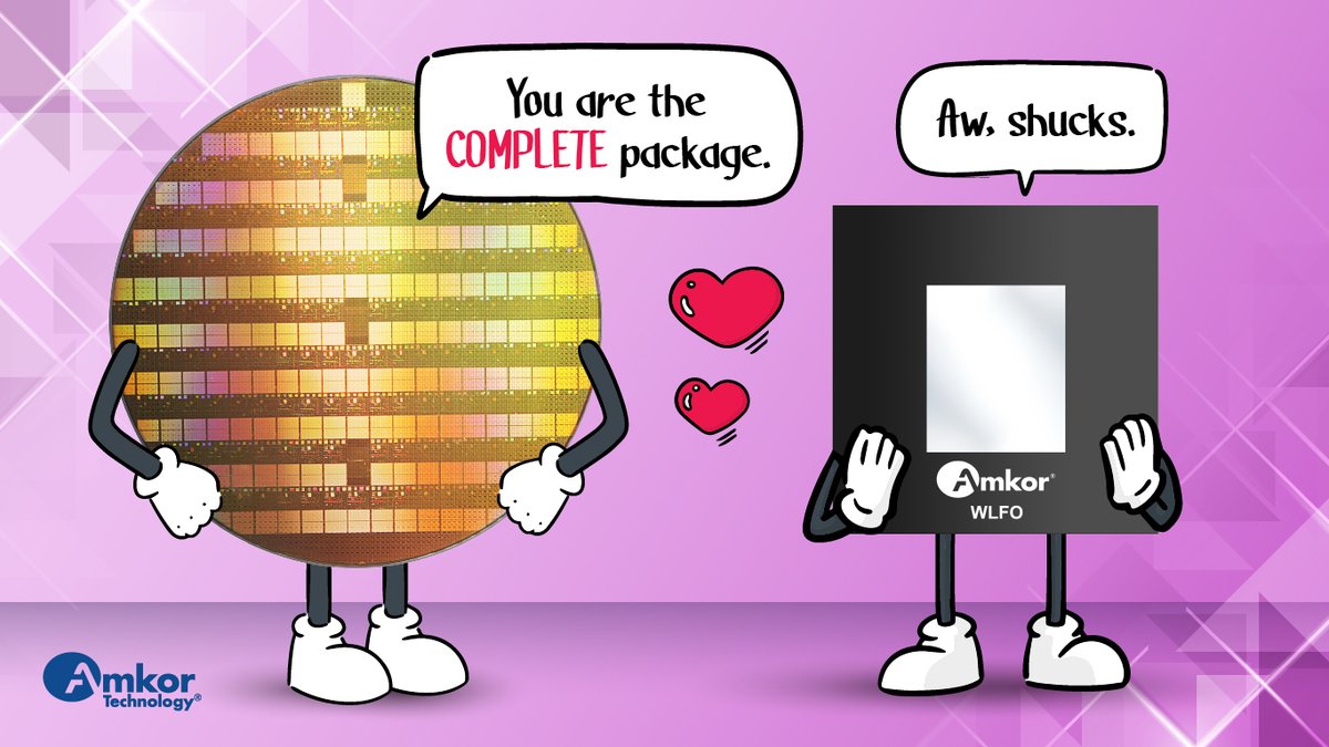 AmkorTechnology's tweet photo. Happy #ValentinesDay! Let's celebrate the #technology that connects us to the people we love. Technology has revolutionized how we connect & build #relationships, from video chats and #socialmedia to dating apps and #onlinegaming. Visit the #WLFO page here https://t.co/2Ac2lDW096 https://t.co/T4eInRB1ar
