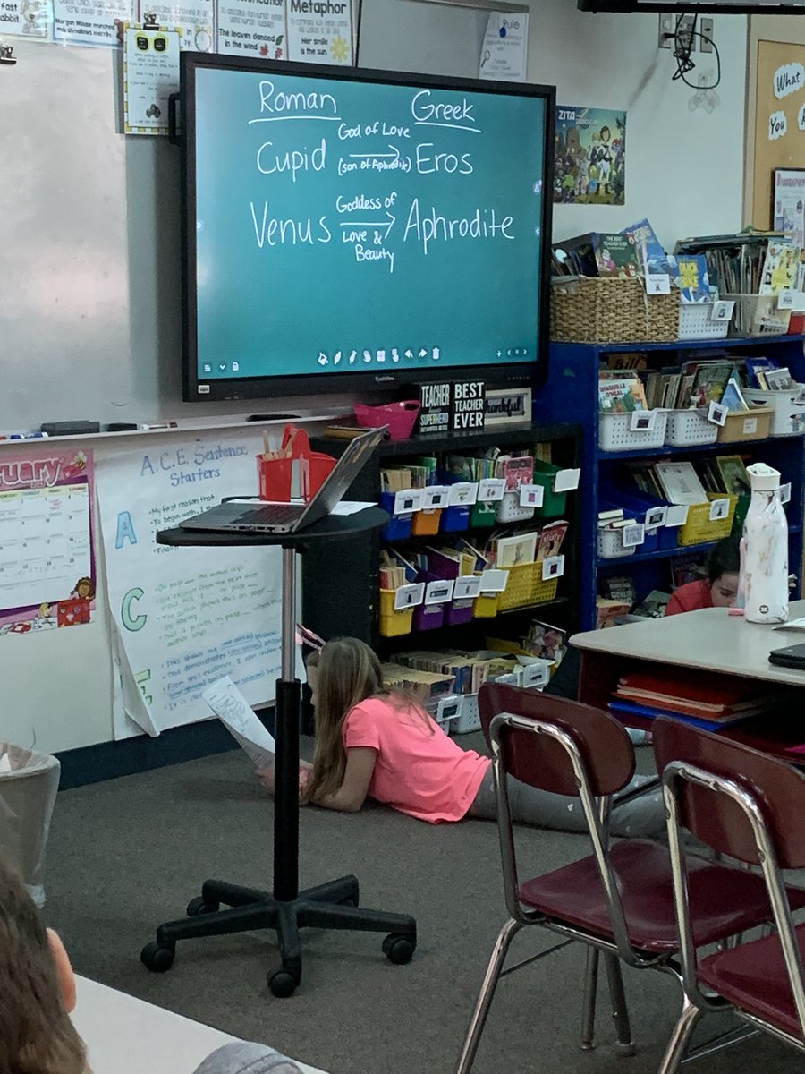 MissKinneyOAK's tweet photo. Happy Valentine’s Day from Rm 208!! To celebrate, we looked at various Greek and Roman myths about Eros/Cupid as part of our Greek Mythology unit. I am so lucky and LOVE that I get to teach these hard working learners each day! ❤️ https://t.co/VYiXw1Y2JO