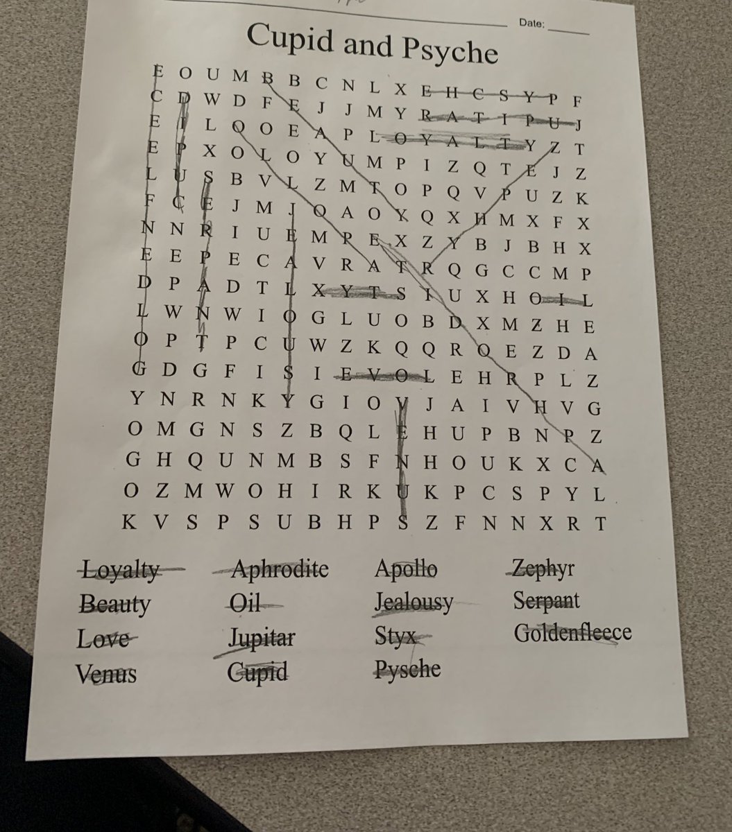 MissKinneyOAK's tweet photo. Happy Valentine’s Day from Rm 208!! To celebrate, we looked at various Greek and Roman myths about Eros/Cupid as part of our Greek Mythology unit. I am so lucky and LOVE that I get to teach these hard working learners each day! ❤️ https://t.co/VYiXw1Y2JO