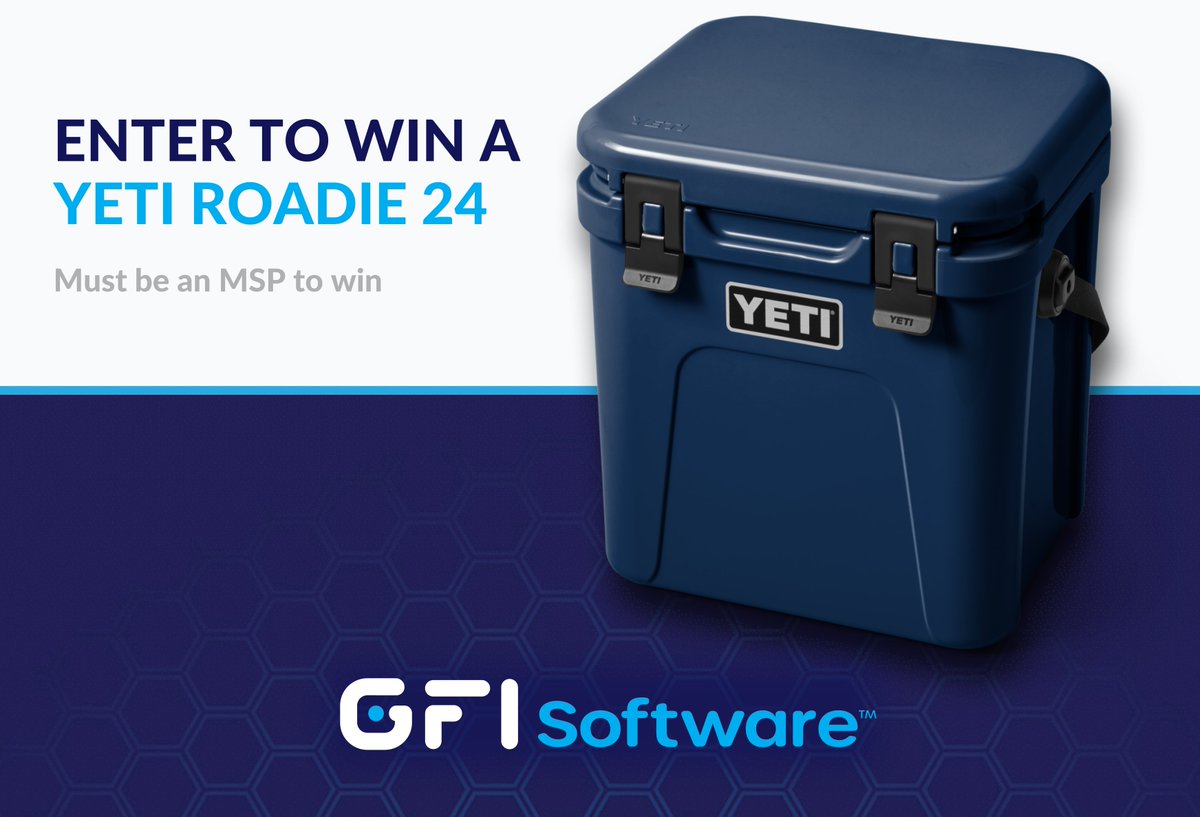 GFISoftware's tweet image. What’s cooler than being cool?  Winning a Yeti from @GFISoftware at #MSPExpo. We’re raffling one off each day during #TECHSUPERSHOW. Stop by booth 329. Meet the team. Get a demo. Must be an MSP to win.