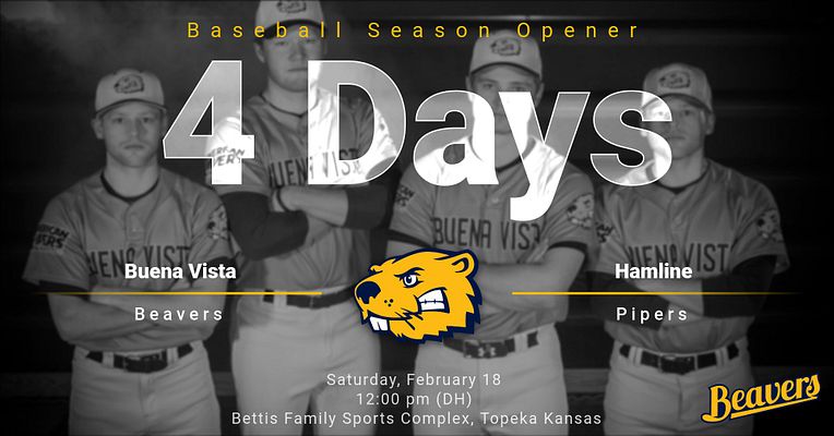 BVU_Baseball's tweet photo. The baseball season begins this weekend in Kansas. We open the season with a 3-game series against Hamline. The games will be played at the Bettis Family Sports Complex in Topeka on Saturday and Sunday. https://t.co/AZohFyubxR