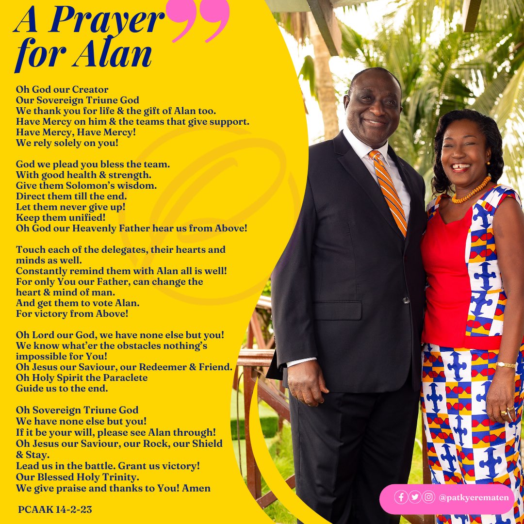 patkyerematen's tweet photo. Happy Valentine's Day! On this day of love, let us remember the important connection between love and prayer. As we celebrate love, let us also take a moment to pray for my dear husband @AlanKyerematen. #PrayForAlan #ValentinesDay #DoEverythingInLove https://t.co/prXX2A9vTE