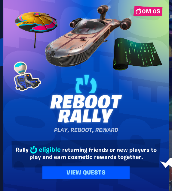 FireMonkey's tweet photo. If Reboot Rally was to return right now, this is what the rewards would be for it.

Image VIA @Luwwani https://t.co/KF0s9QaTbE