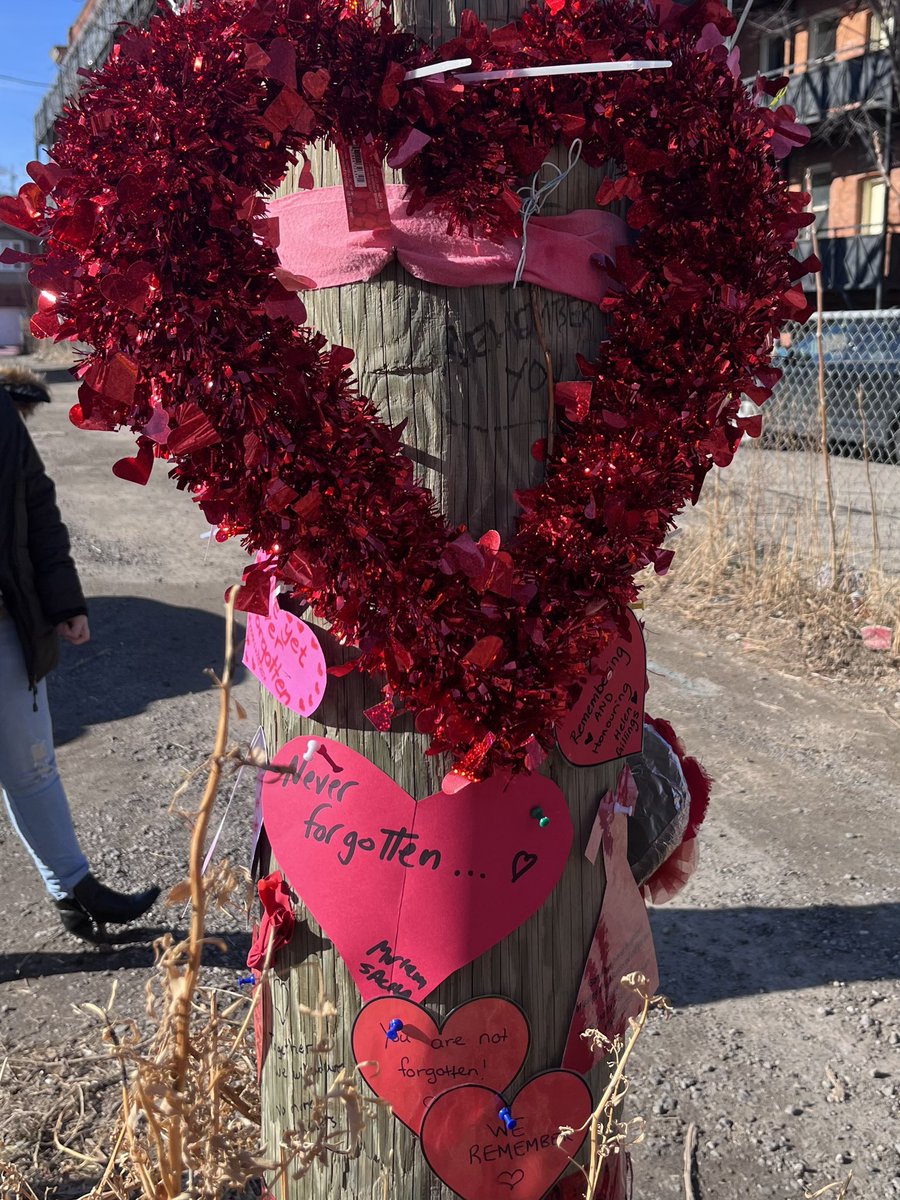 Took a moment to remember and honor Helen Gillings and all #MMIWGT2S+ by visiting Helen’s Light in #HamOnt with amazing coworkers. <a href="/Tessalee3/">Tessa McFadzean</a> <a href="/GSWSWellness/">GSWS Wellness</a> <a href="/SiSCHamOnt/">Sisters in Spirit-Hamilton</a>