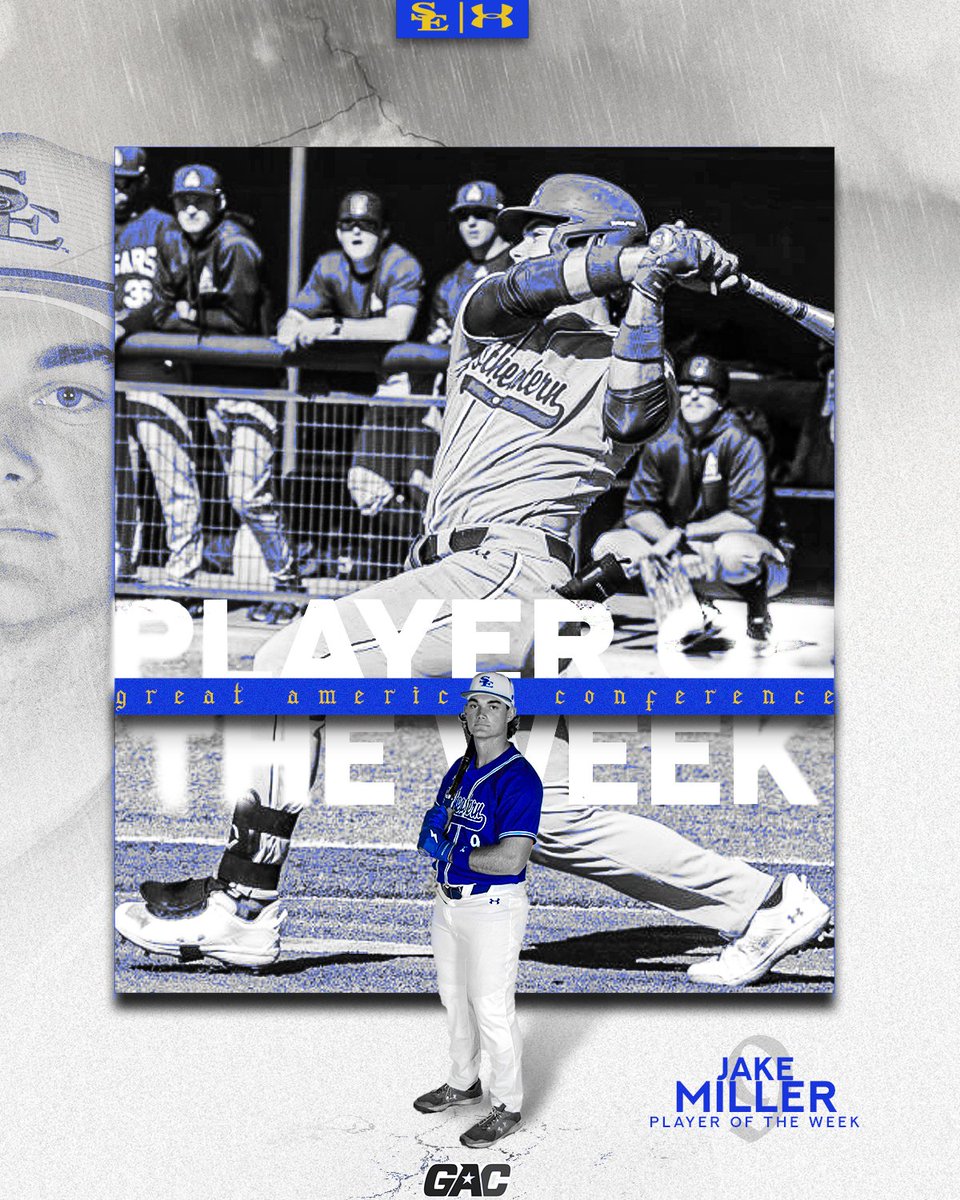 putting up STATS ⛈️📊

Jake Miller is The <a href="/GACAthletics/">#TheGAC</a> Player of the Week

#StormChaSE