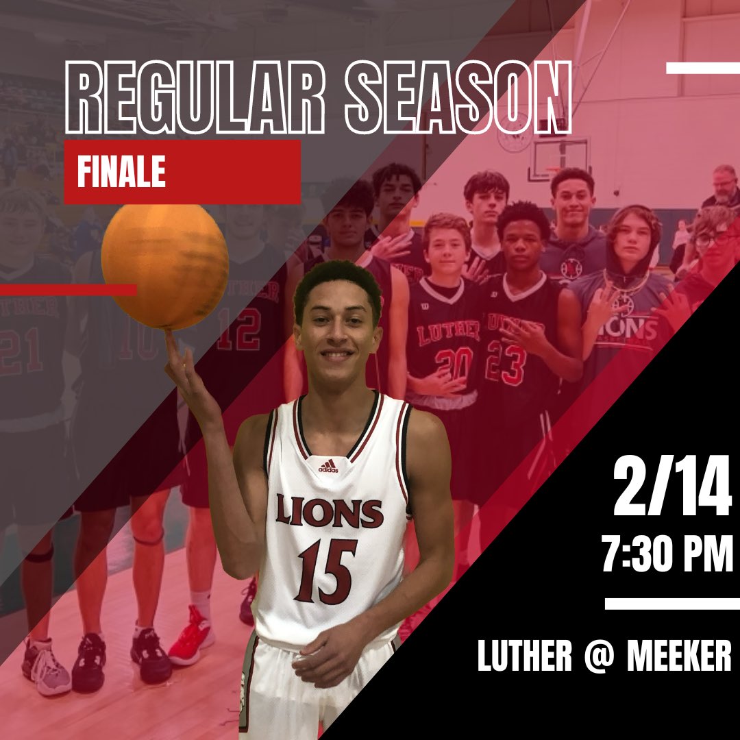 Last game of the regular season tonight @ Meeker. 7:30 PM. #BeGood