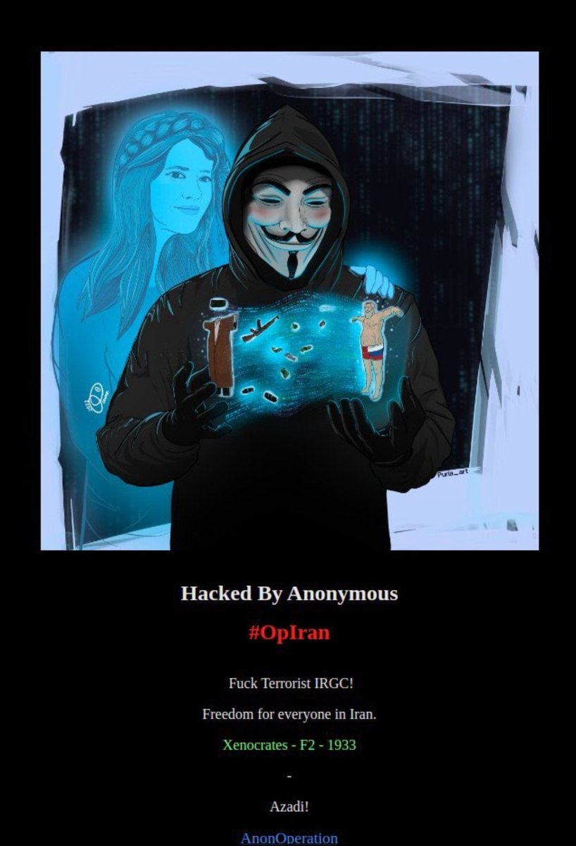 Farsdress website hacked by Anonymous
👏👽
#oplran