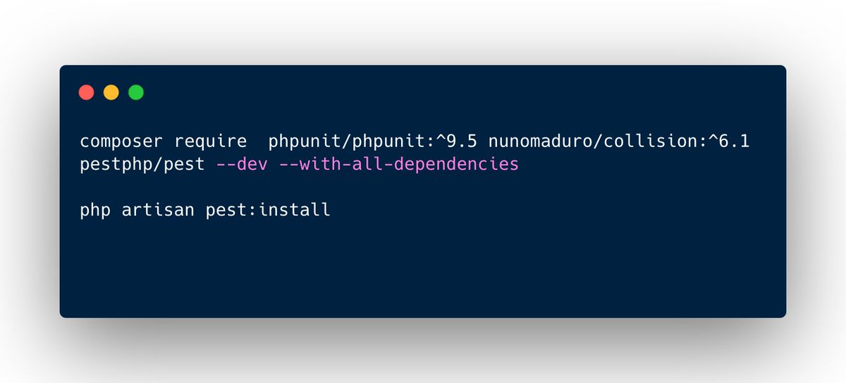 Some friends are trying to install <a href="/pestphp/">PEST</a> v1 in a new Laravel 10 project👍

$ composer require  phpunit/phpunit:^9.5 nunomaduro/collision:^6.1 pestphp/pest --dev --with-all-dependencies

(not sure if it is the best way, but works for me!)