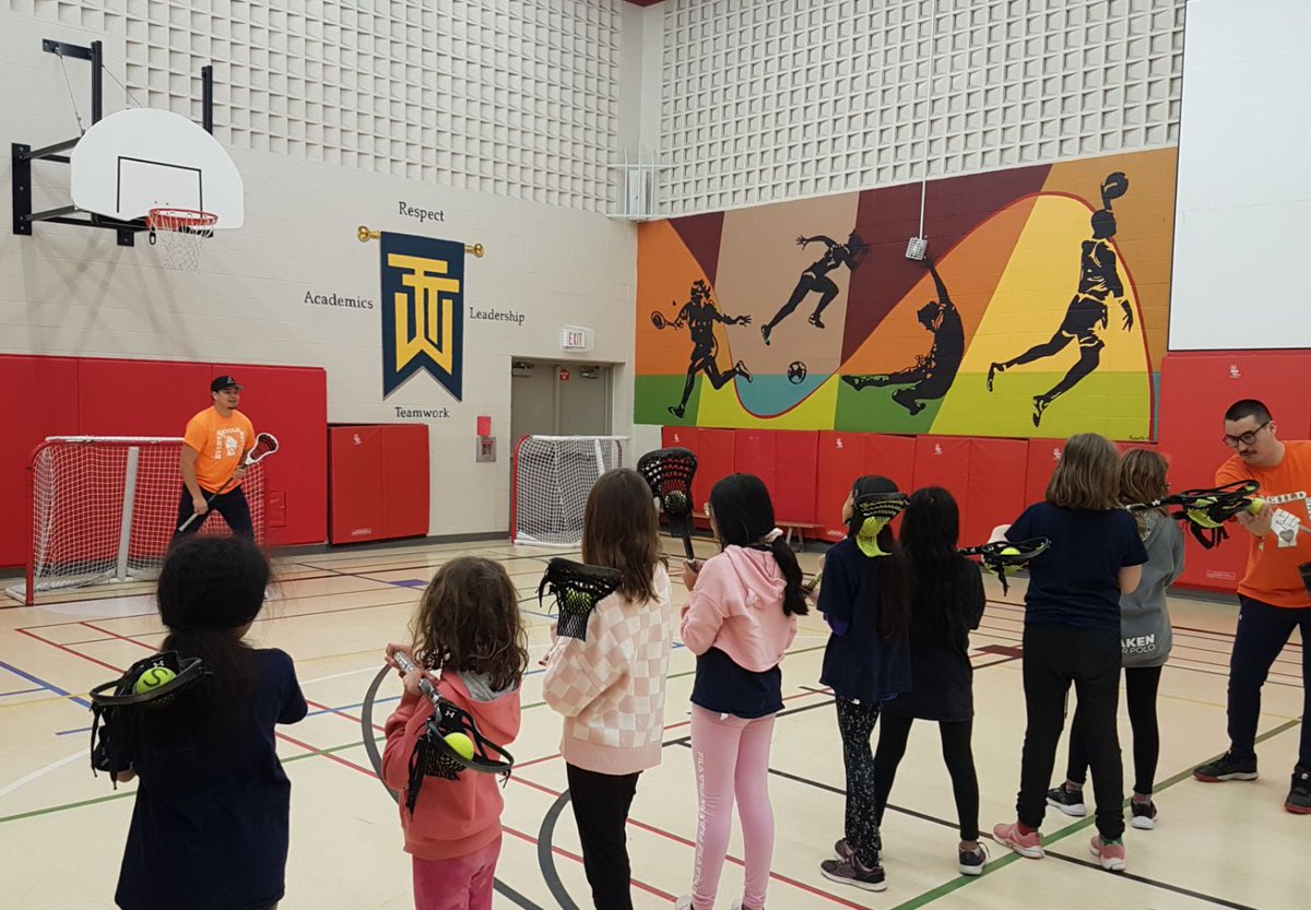 Our junior students had a great day with the Spartan Lacrosse Academy! Students learned lacrosse skills as well as the historical and contemporary links between lacrosse and Indigenous communities. #spartanlax