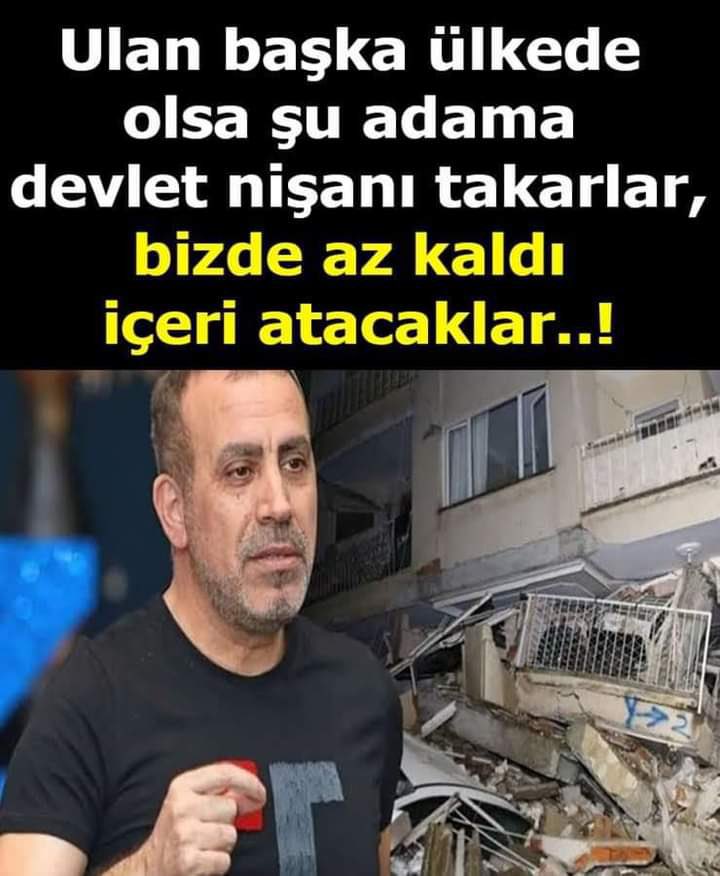 Bu memleket yaptıklarını
Unutmayacak her daim yanındayız…
#AfaddaBizimAhbapda

Kenan İmirzalıoğlu
Hakaret Celal Şengör
Fox tv Ersan Şen #ÖLDÜ
Elazığ #sasa #SONDAKIKA
Oktay Kaynarca #volkandemirel
#deprem