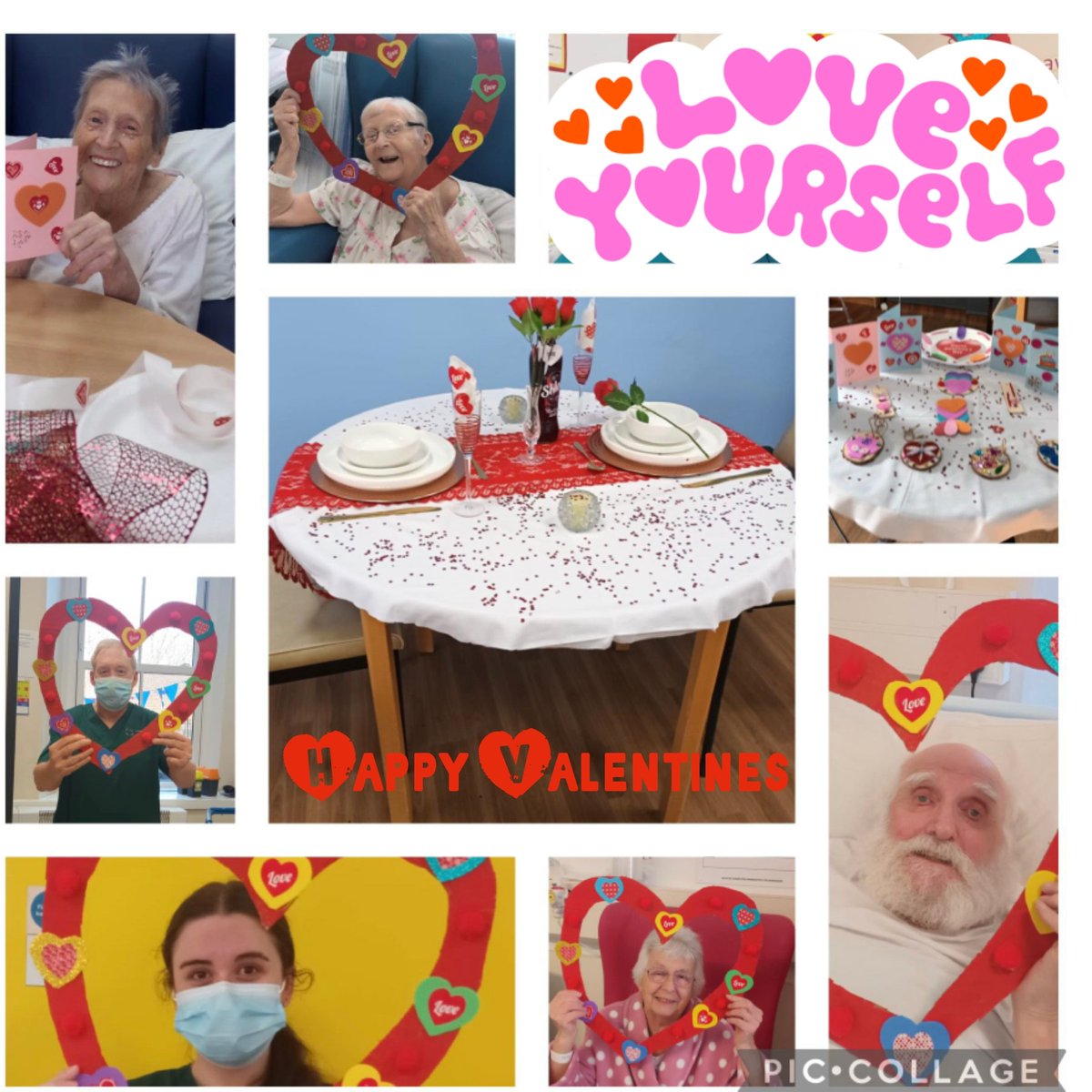 Love is all around us ❤️💜💙💚💛🧡 Wishing everyone a Happy Valentine's Day 🧡💛💚💙💜❤️ with love from @_TeamCounty_ & patients 😘 @_Hookie_ @Sianthom @webber_joanna @Kellydownes4 @AneurinBevanUHB @fleaflylaidler @StrangeTanya