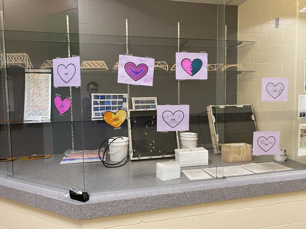 Happy Valentines Day. Here in alternative energy, we all 💜 CTE. Today, students made “I 💜 CTE” signs. Career and technical education is the backbone of our work in the program.
<a href="/GIPublicSchools/">GIPS</a> <a href="/GISH_AoET/">Academy of Engineering & Technology</a> 
#boldlyGIPS