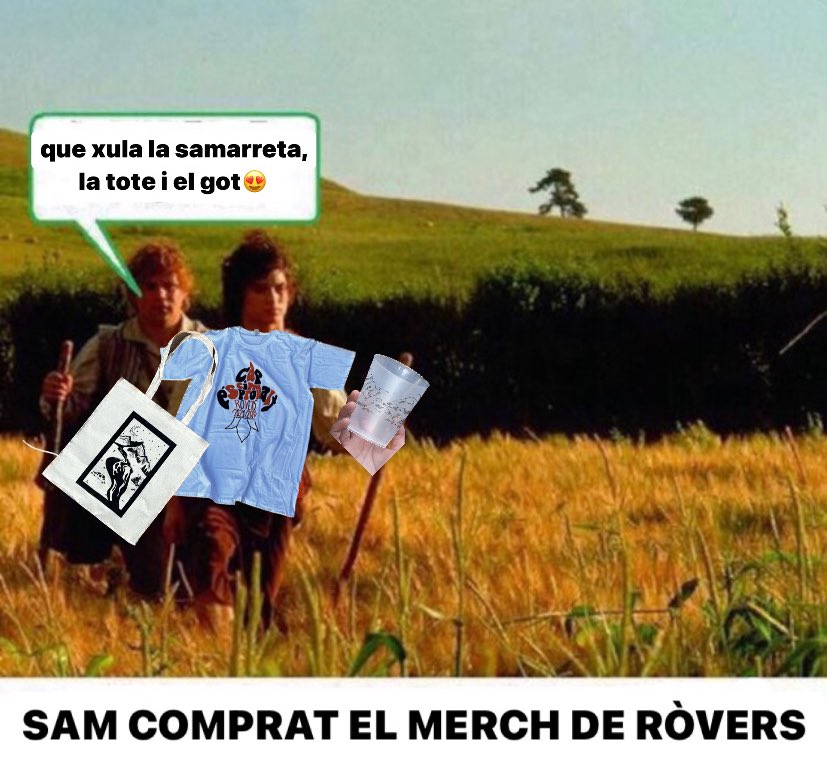 AEGarbi's tweet photo. 🤎Si aquest 2023 vols anar a la moda estàs de sort perquè Rovertes ha tret merch!!! Tenen samarretes, totebags i gots xulíssims que les ajudaran a subvencionar la ruta de l’estiu☀️
En Frodo ja té tot el merch, i tu te’n quedaras sense?👇🏽💖 https://t.co/exLZcVmUdS