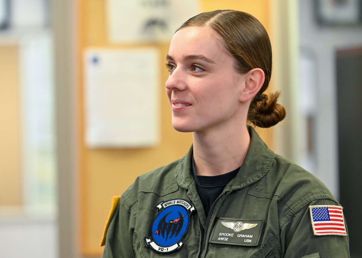 USNCCollege's tweet photo. AWO2 Brooke Graham said the USNCC Naval Studies program gave her "more awareness of our place in the world and how our mission impacts it". USNCC starts enlisted Sailors, Marines, and Coast Guardsman on a lifelong journey of learning. 
https://t.co/9fqnmFvbNJ https://t.co/4d8McyEVWv