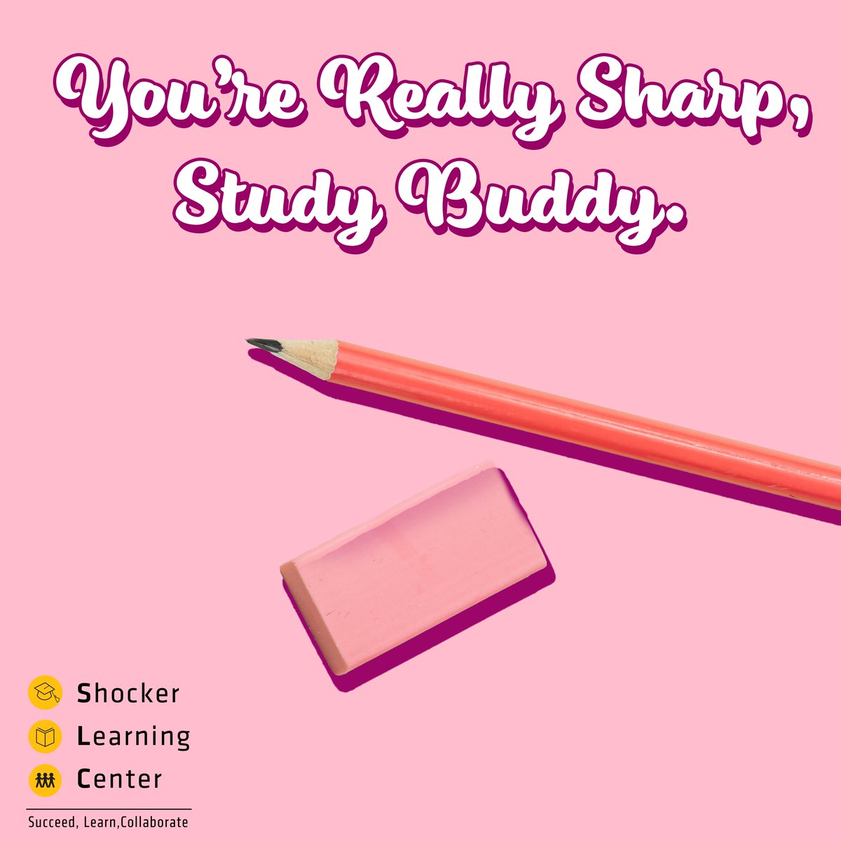 ShockerCenter's tweet image. Happy Valentine's Everyone! 💛 Share these SLC Valentines with the special Study Buddies in your life! #ValentinesDay #studybuddy #platonic #wsuslc