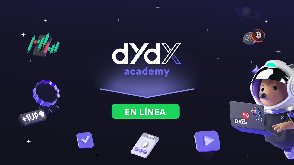 La Academia dYdX está en línea a partir de hoy🟢

La misión de la Academia es educar a usuarios de todos los niveles y ayudar a que su introducción en la web 3 sea fácil y segura.

Están todos invitados a registrarse.⬇️ 
dydx.academy