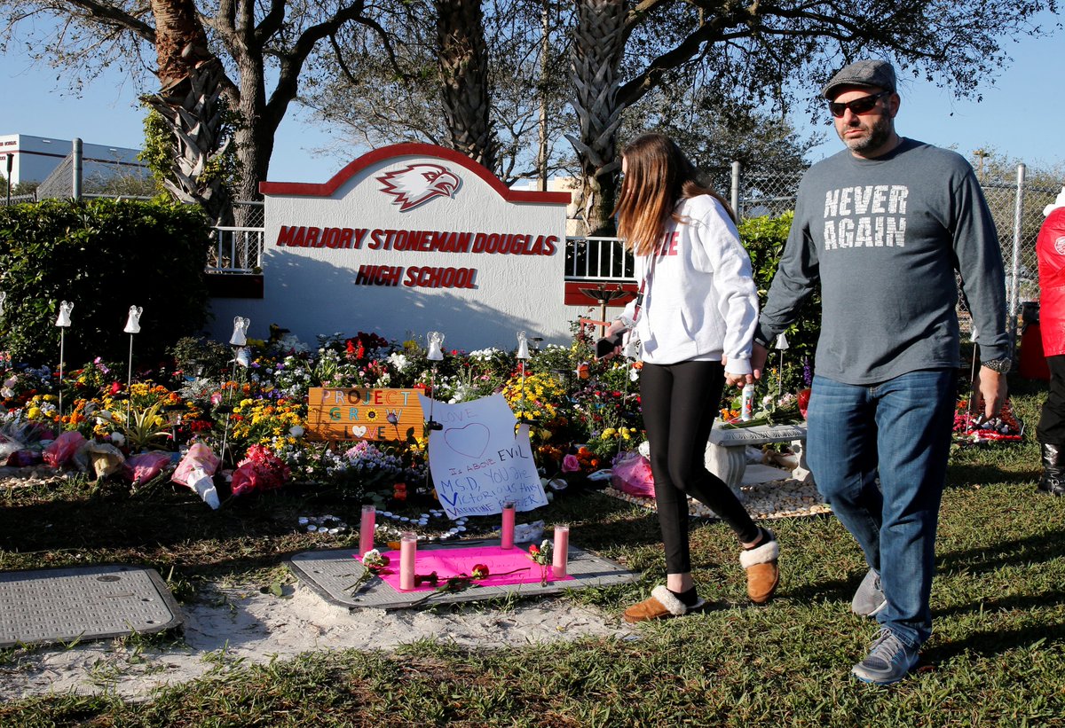 DWStweets's tweet photo. Today, our hearts ache again as we remember the awful tragedy that took 17 innocent lives at Marjory Stoneman Douglas High School.

Let's honor them through action. We must pass sensible gun reform legislation to protect our children and schools. https://t.co/6Zt1TMmJmB