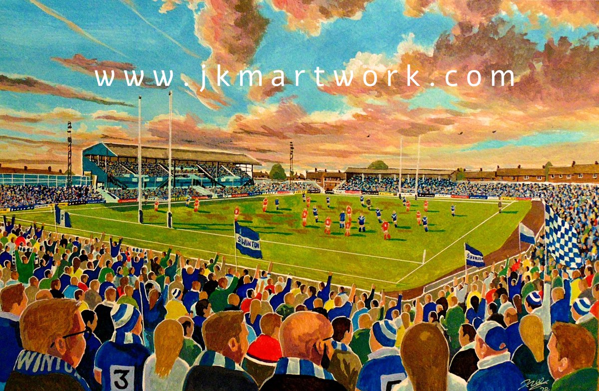 JKMartwork's tweet image. hi @rugbyam @Forty20magazine  painting ive done  of #swinton rl  #stationroad   ,prints available now just £15 a3 size @ jkmartwork.com RT's appreciated