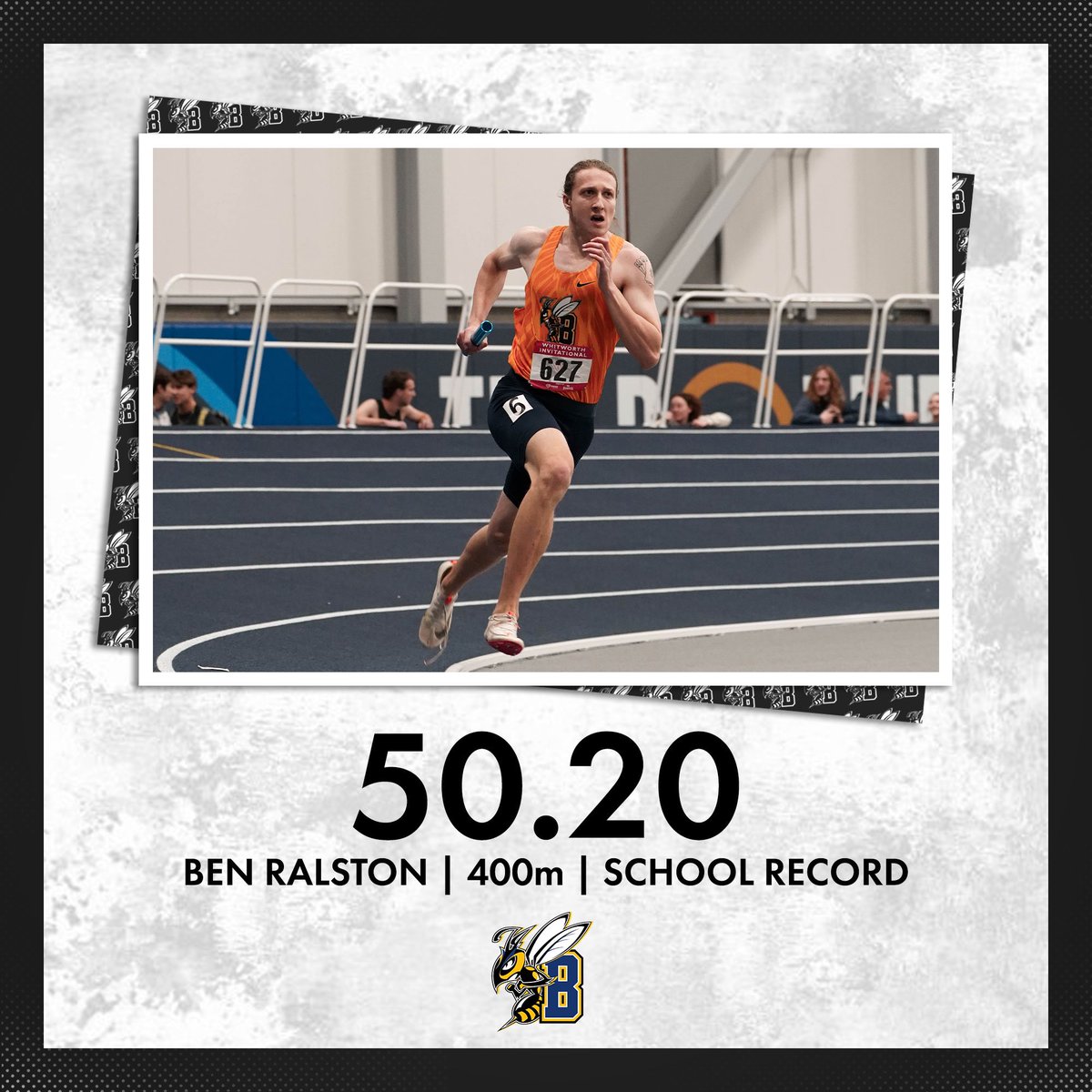 🚨 SCHOOL RECORD 🚨

Ben Ralston breaks his own school record in the 400m ‼️

Ralston ran a time of 50.20 at the Whitworth Invitational over the weekend.

GNAC Championships next👀

#MSUBTF