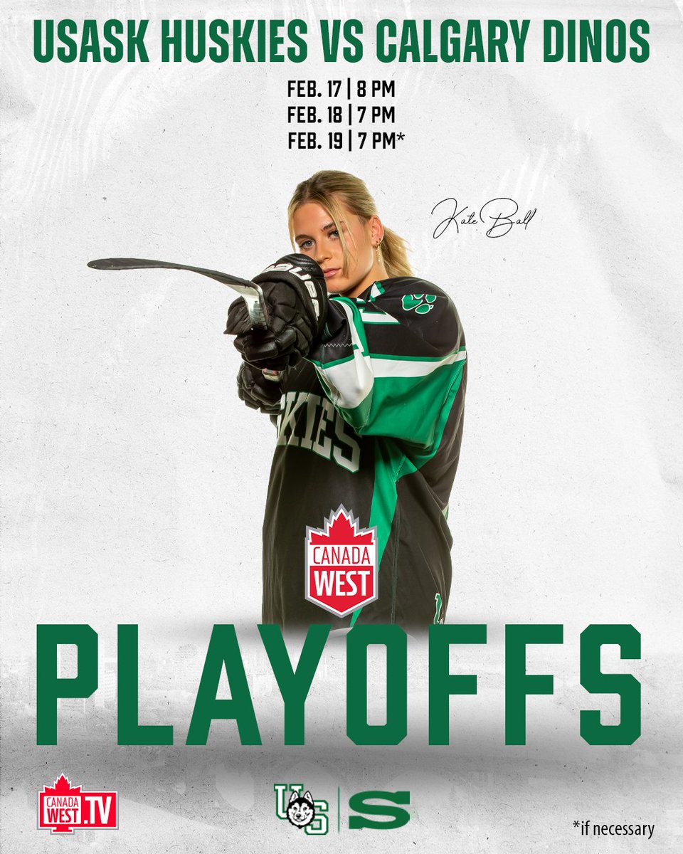 PLAYOFF BOUND.

We open up the Canada West Quarter-finals this weekend from Calgary. Watch live on CanadaWest.tv.

#HuskiePride